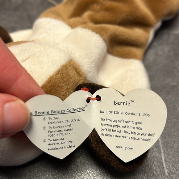 Ty Bernie beanie baby - Picture 2 of 2